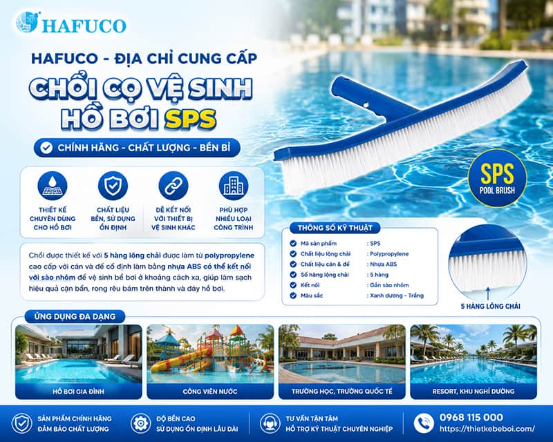 chổi cọ vệ sinh hồ bơi