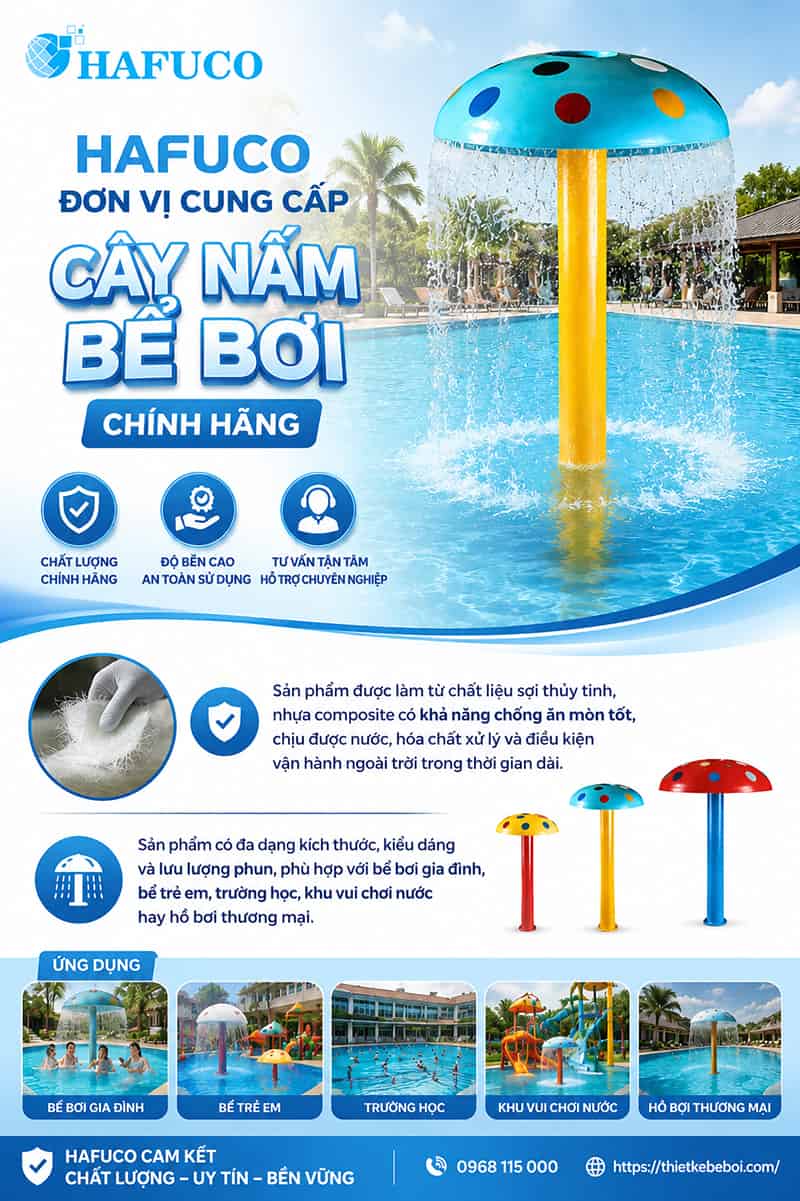 Cây nấm hồ bơi
