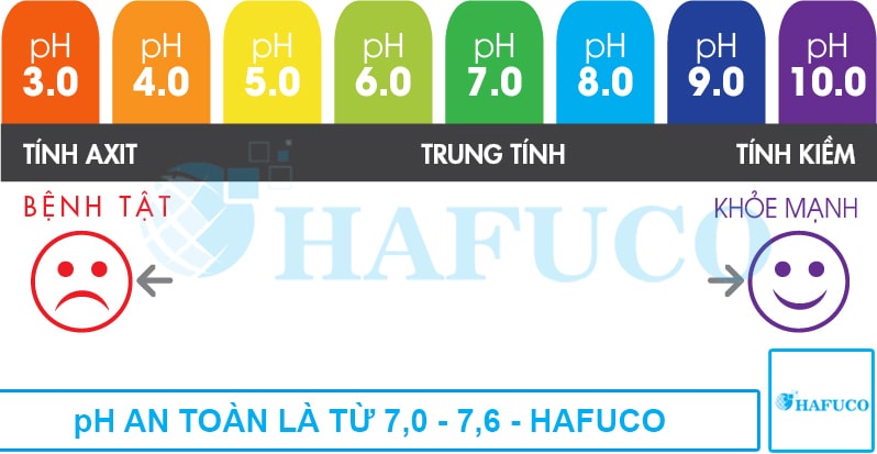 Độ an toàn của pH của nước bể bơi - Hafuco