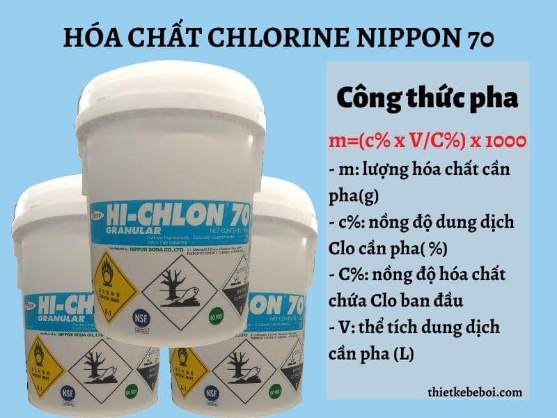 Hóa chất chlorine khử trùng sát khuẩn