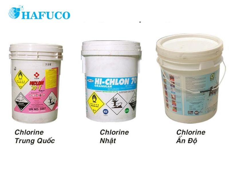 Các loại hóa chất Chlorine