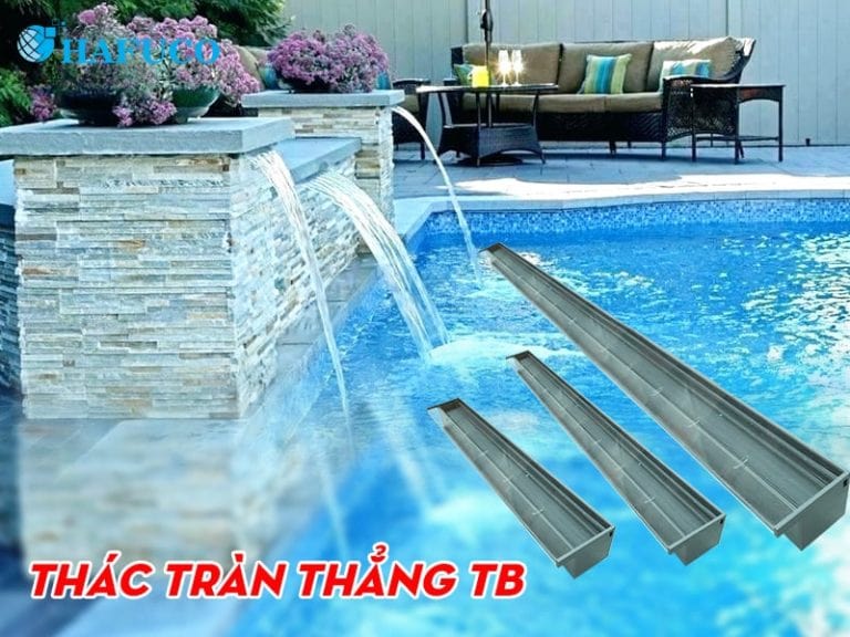 Thác nước tràn thẳng bể bơi TB thương hiệu Tafuma