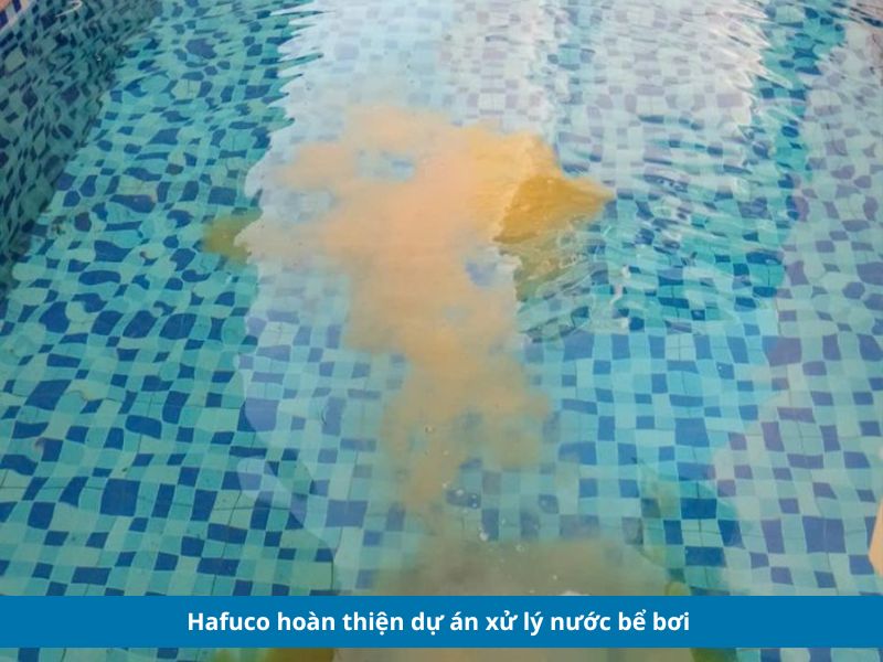 dự án xử lý nước bể bơi cho anh Tuấn ở Thái Nguyên 