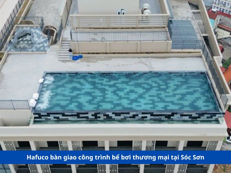 xử lý nước bể bơi sân thượng tại Quảng Ninh