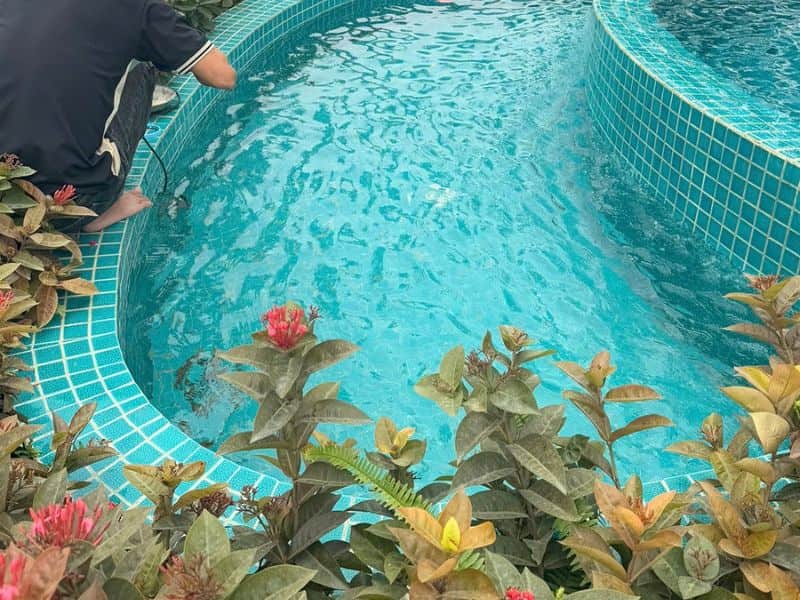 công trình bảo trì bể bơi tại Bắc Giang