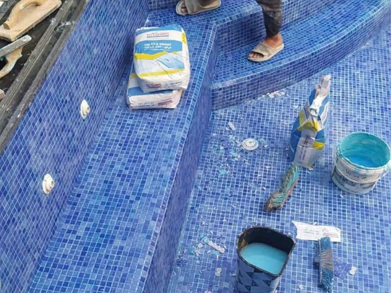 công trình bảo trì bể bơi tại Bắc Giang