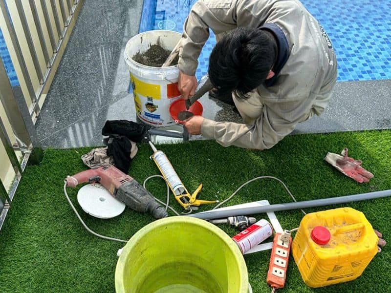 Hafuco bàn giao công trình bảo trì bể bơi tại Bắc Từ Liêm