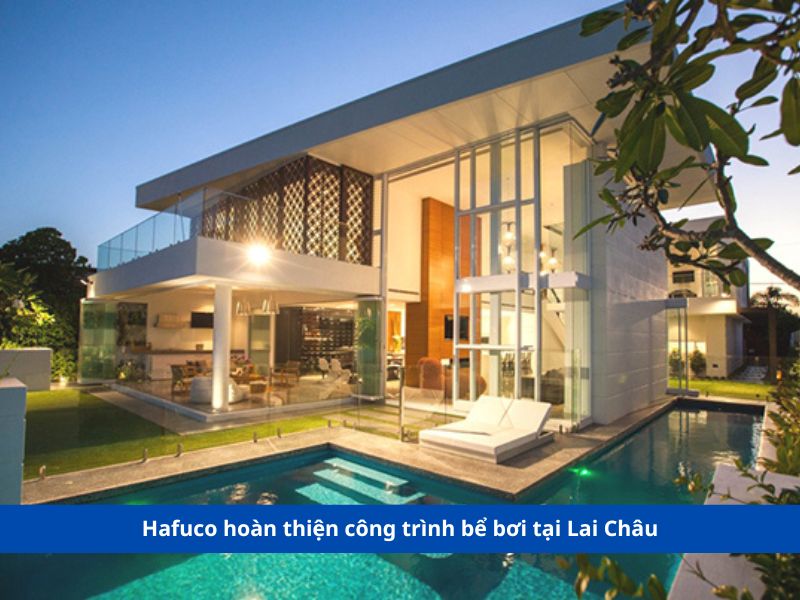 Hafuco hoàn thiện công trình bể bơi tại Lai Châu
