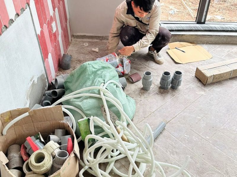 Hafuco bàn giao công trình bảo trì bể bơi tại Đại Lải