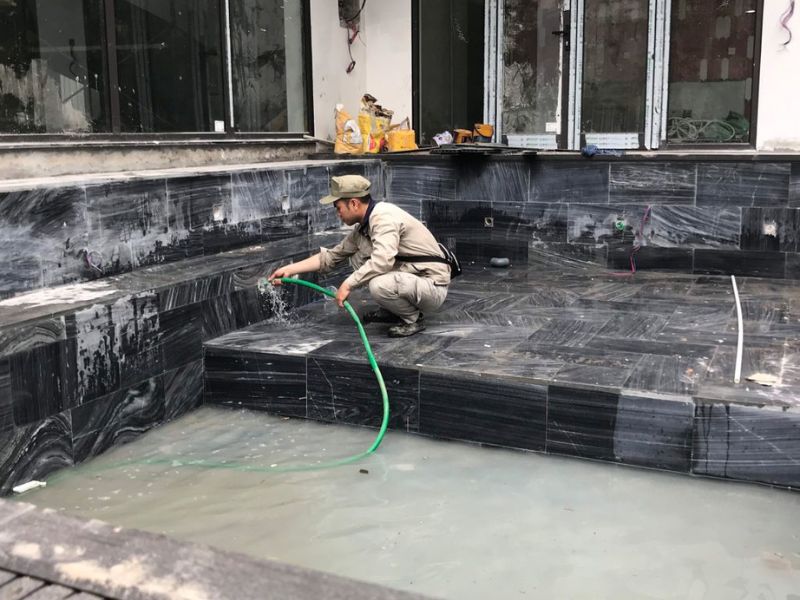 Hafuco bàn giao công trình bảo trì bể bơi tại Đại Lải