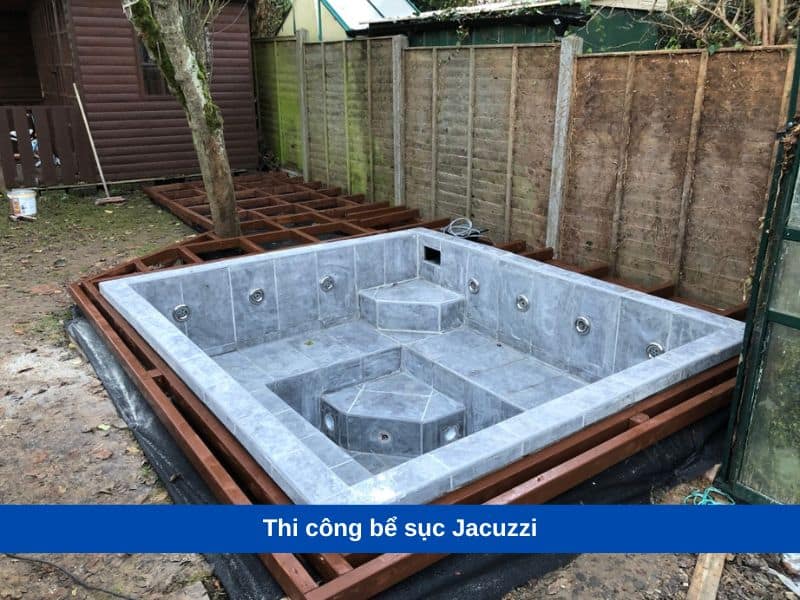 Thi công bể sục Jacuzzi