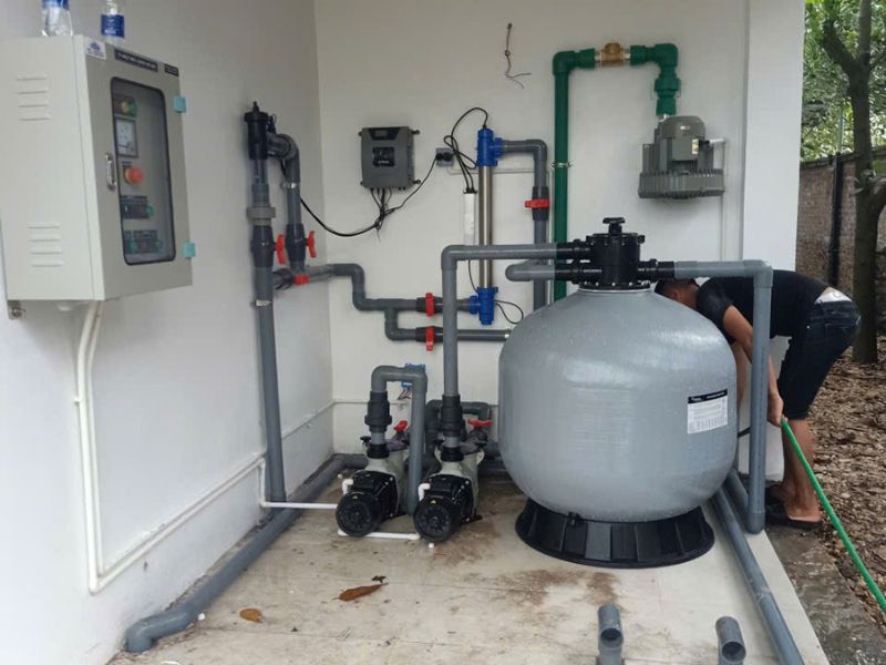 Hafuco bàn giao công trình lắp đặt phòng máy bể bơi tại Bắc Ninh