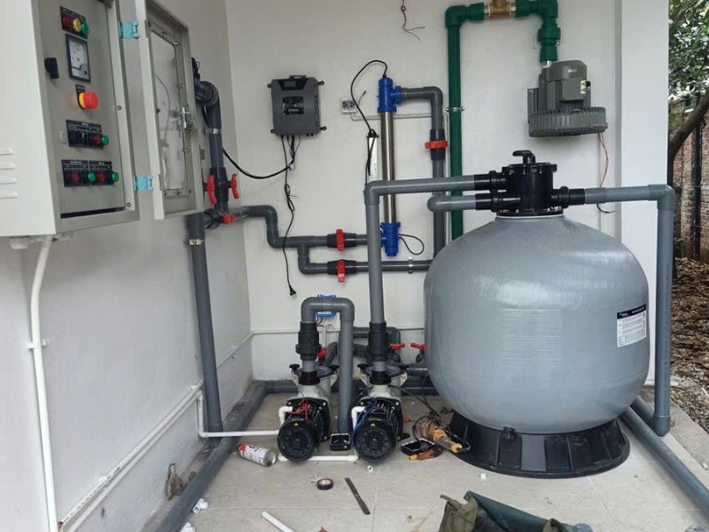 Hafuco bàn giao công trình lắp đặt phòng máy bể bơi tại Bắc Ninh