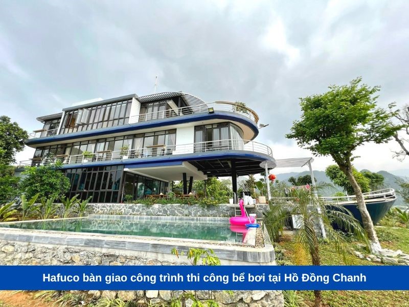 Hafuco bàn giao công trình thi công bể bơi tại Hồ Đồng Chanh