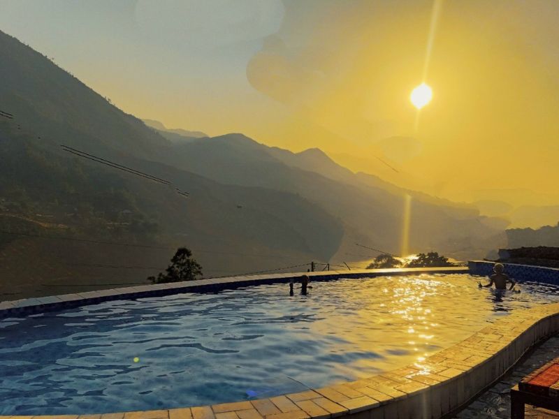 Hafuco bàn giao công trình thi công bể bơi vô cực tại ECO VILLAS & SPA Sapa
