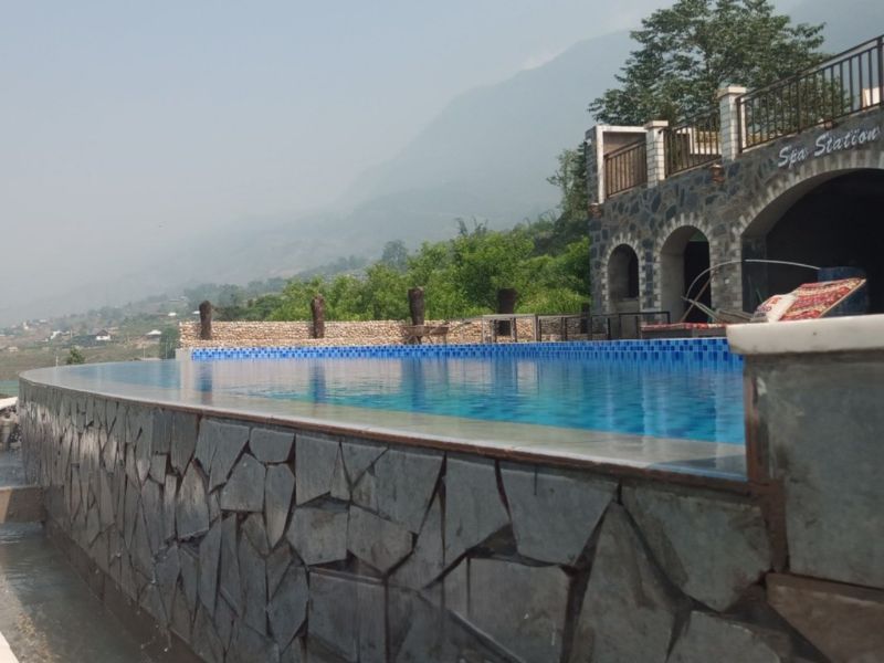 Hafuco bàn giao công trình thi công bể bơi vô cực tại ECO VILLAS & SPA Sapa