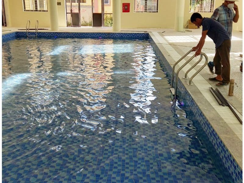 Hafuco bàn giao công trình thi công bể bơi tại xã Hà Trung, Thanh Hóa