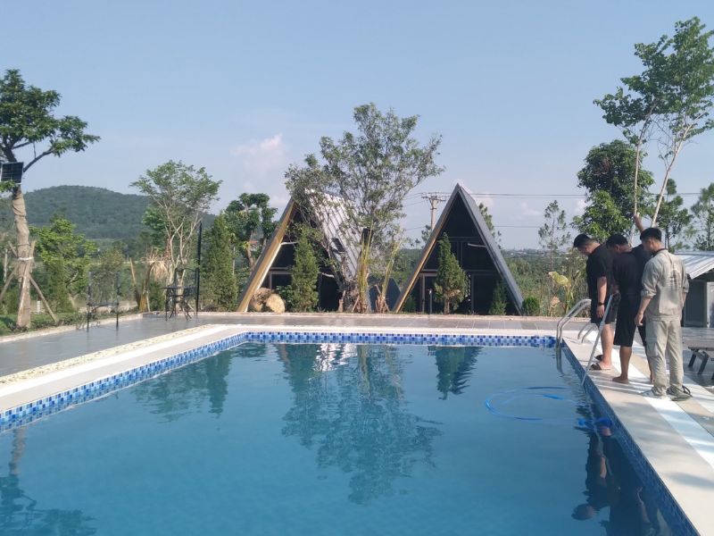 Hafuco bàn giao công trình thi công bể bơi tại xã Mù Cang Chải, Lào Cai