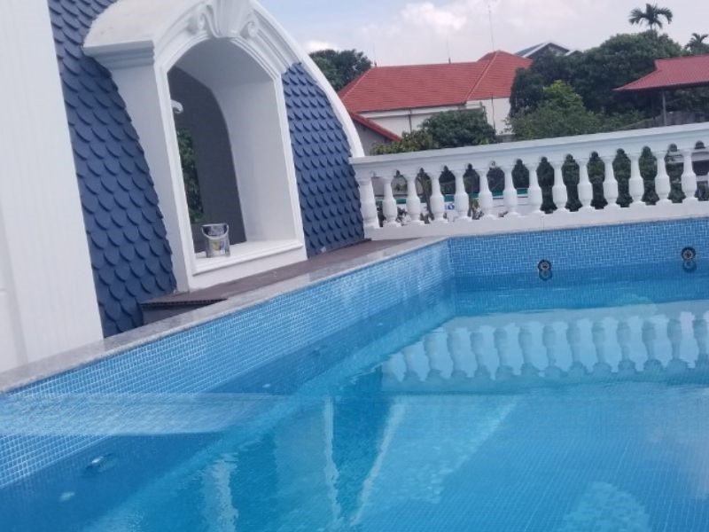 Hafuco bàn giao công trình thi công bể bơi biệt thự tại phường Quang Hanh, Quảng Ninh
