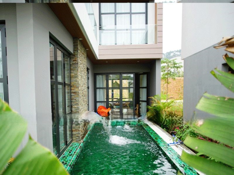 Hafuco bàn giao công trình thi công bể bơi cho chị Bích tại Đại Lải, Phú Thọ