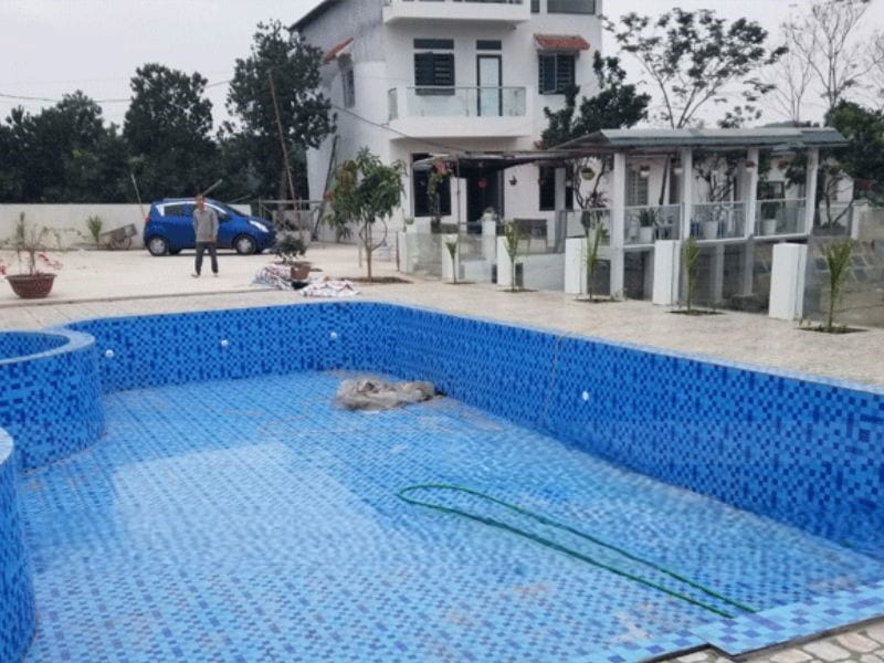 Hafuco bàn giao công trình thi công bể bơi tại Xã Ninh Gia, Lâm Đồng