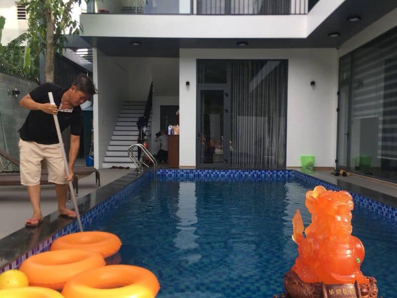 Hafuco bàn giao công trình thi công bể bơi biệt thự tại Ngũ Hành Sơn, Đà Nẵng