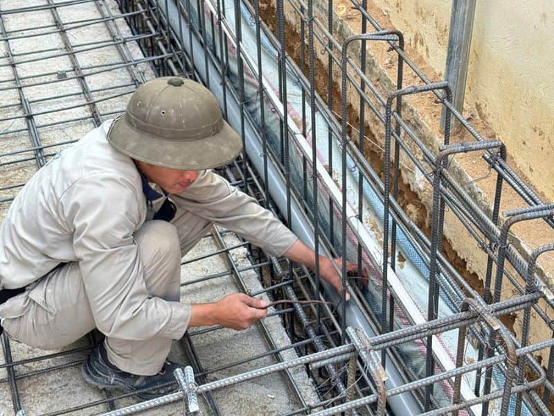 Hafuco cập nhật tiến độ công trình thi công bể bơi của anh Tuấn tại Thanh Hóa