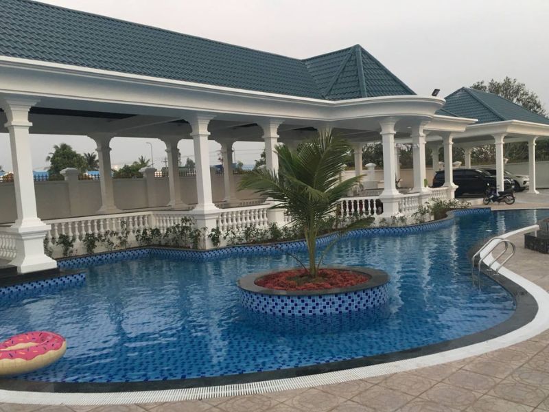 Hafuco bàn giao công trình thi công bể bơi cho anh Chánh tại Đồng Tháp
