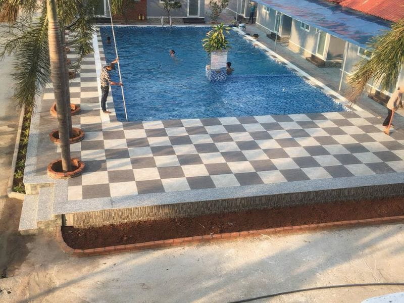 Hafuco bàn giao công trình thi công bể bơi cho chú Dũng tại Vũng Tàu