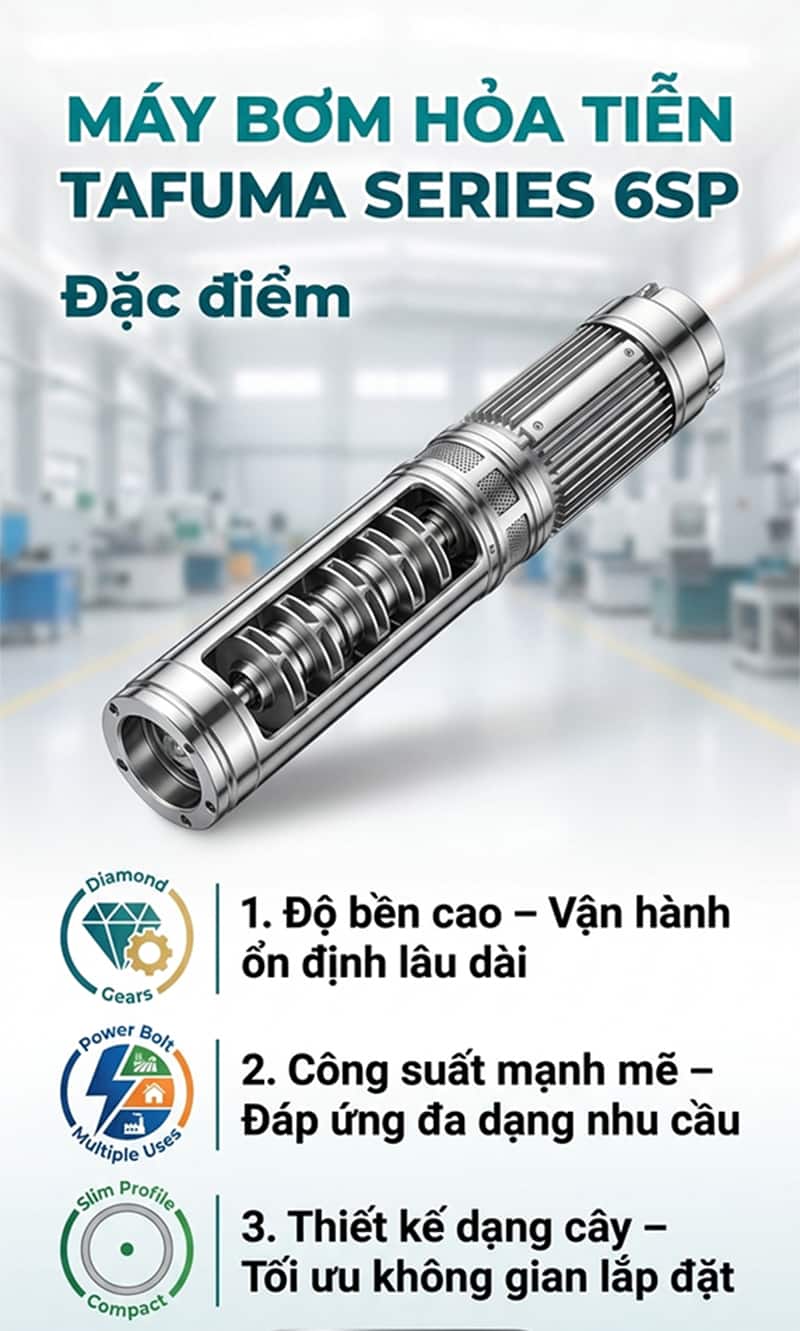 Máy bơm hỏa tiễn Tafuma series 6SP