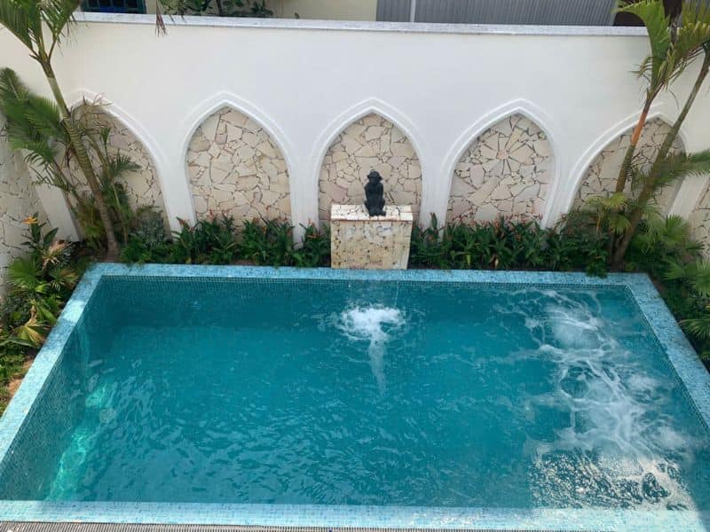 Hafuco bàn giao công trình thi công bể bơi cho anh Thái tại Ninh Bình