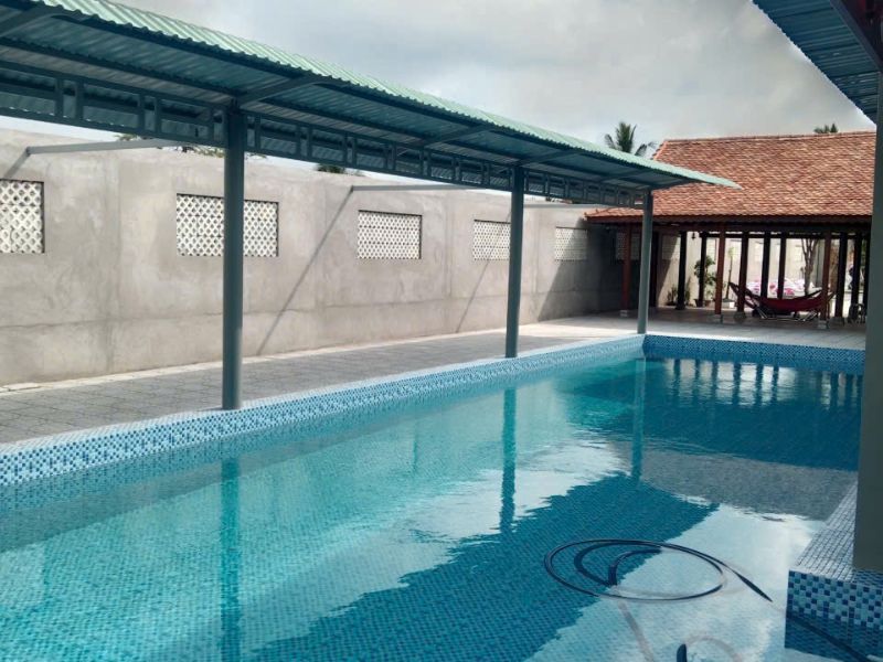 Hafuco bàn giao công trình thi công bể bơi cho anh Thái tại Ninh Bình