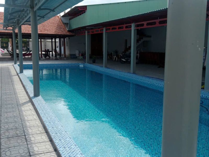 Hafuco bàn giao công trình thi công bể bơi cho anh Thái tại Ninh Bình