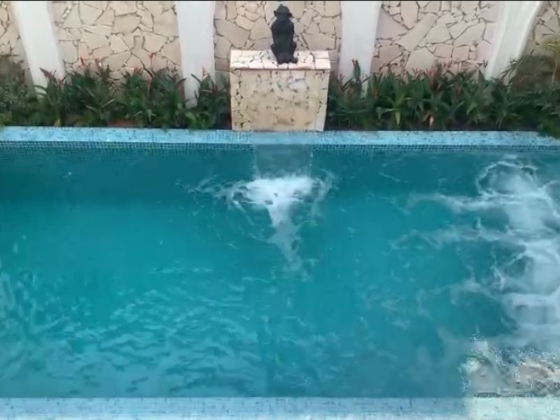 Hafuco bàn giao công trình thi công bể bơi cho anh Thái tại Ninh Bình