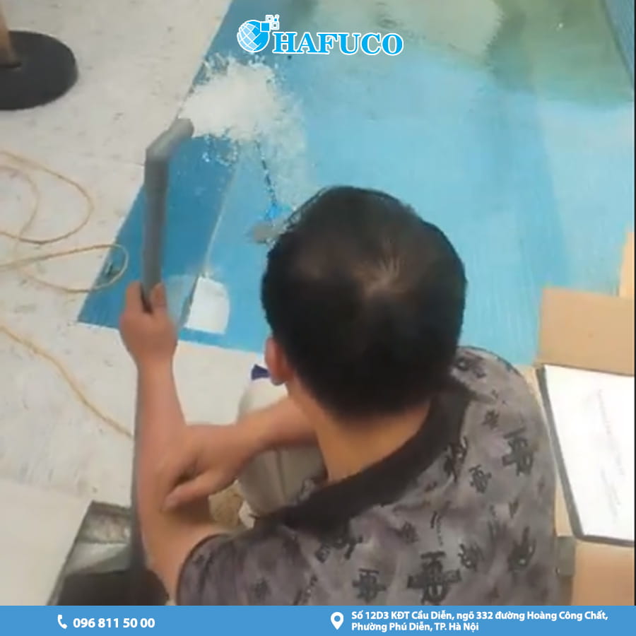 công trình bể bơi cho chị Hường tại Sơn Tây