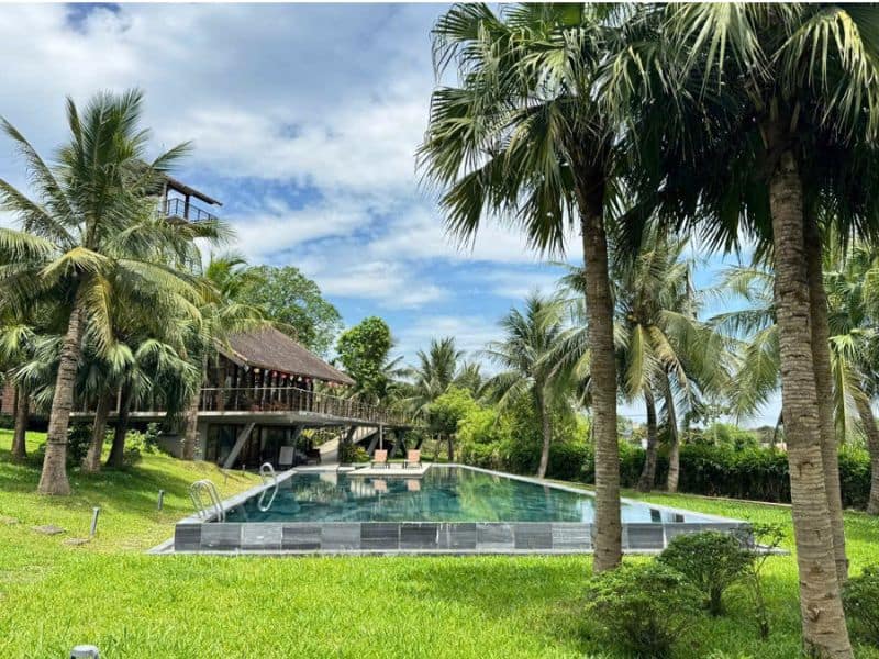 công trình bể bơi nghỉ dưỡng tại Ninh Bình