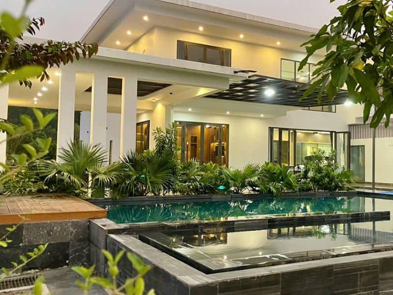 Hafuco bàn giao công trình thi công bể bơi biệt thự cho anh Toàn tại Ninh Bình