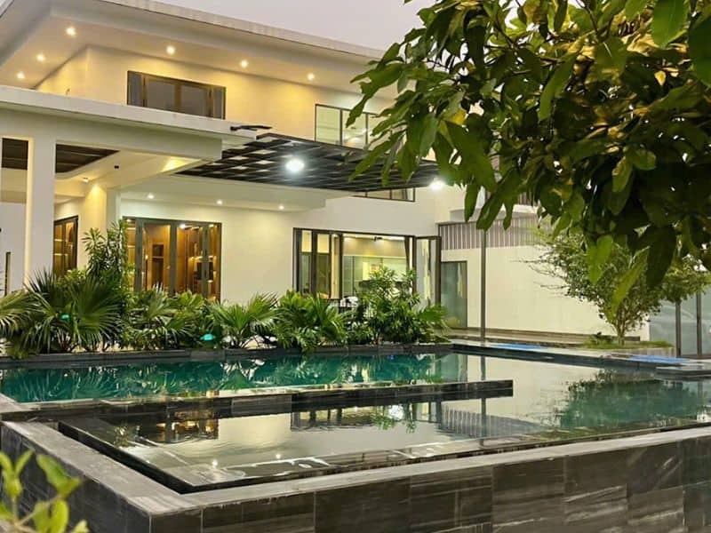 Hafuco bàn giao công trình thi công bể bơi biệt thự cho anh Toàn tại Ninh Bình