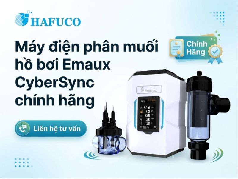 Máy điện phân muối hồ bơi Emaux CyberSync