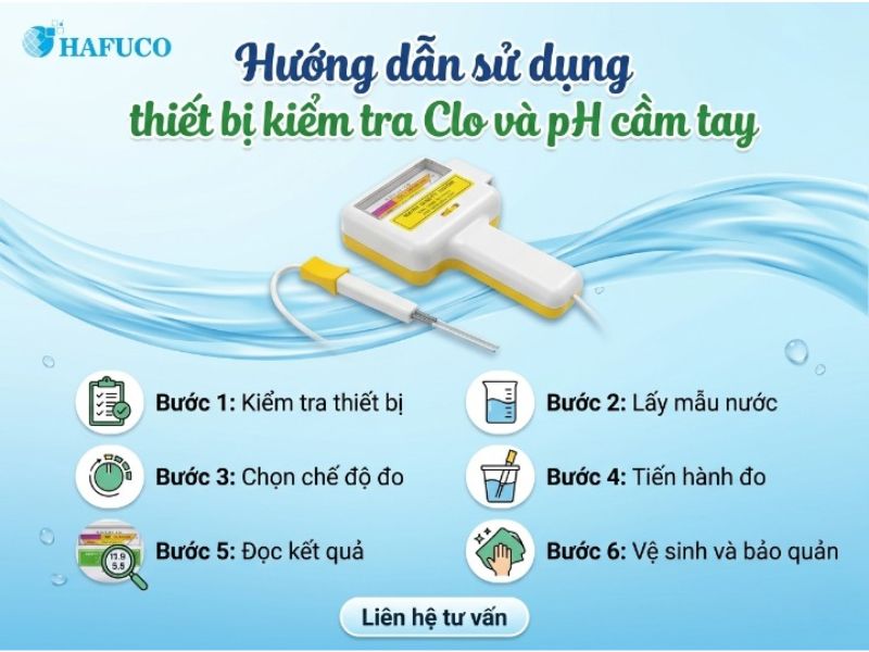 Máy đo nồng độ Clo và pH cầm tay