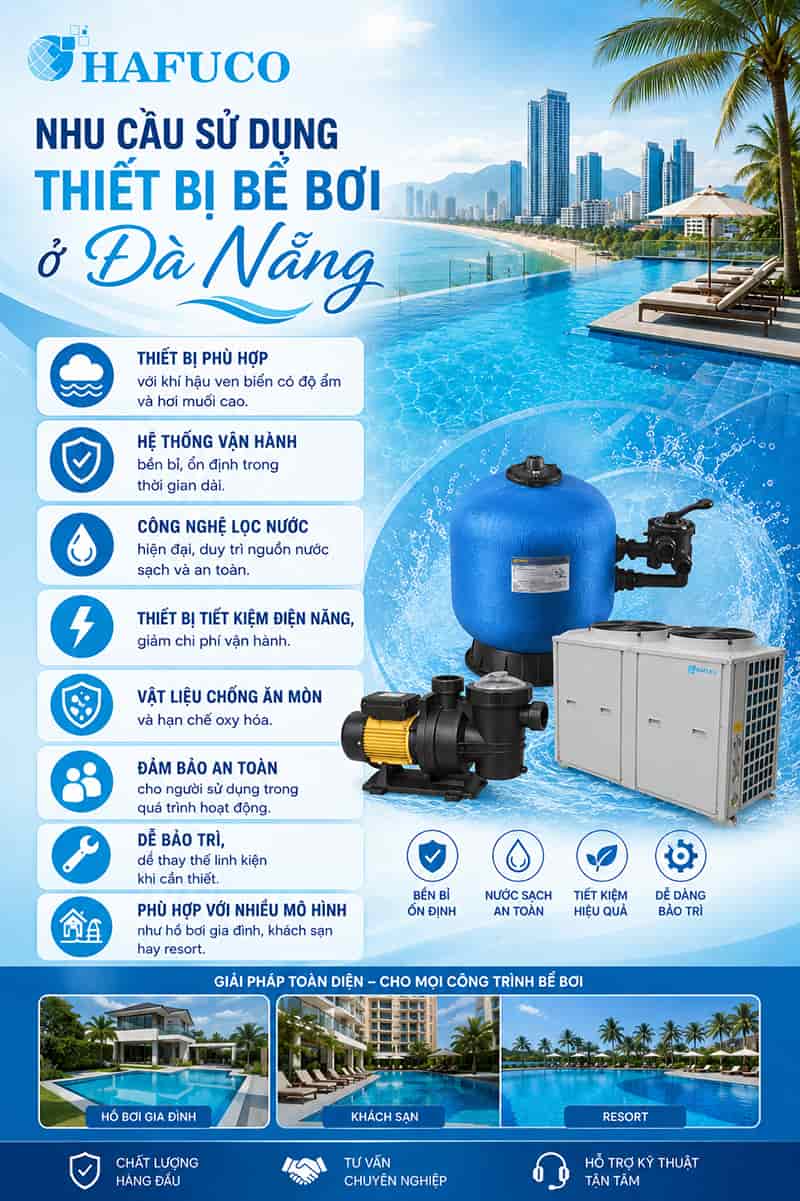 thiết bị bể bơi ở Đà Nẵng