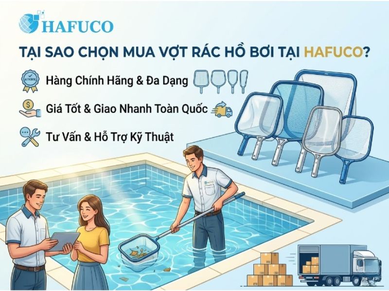vợt vớt rác hồ bơi