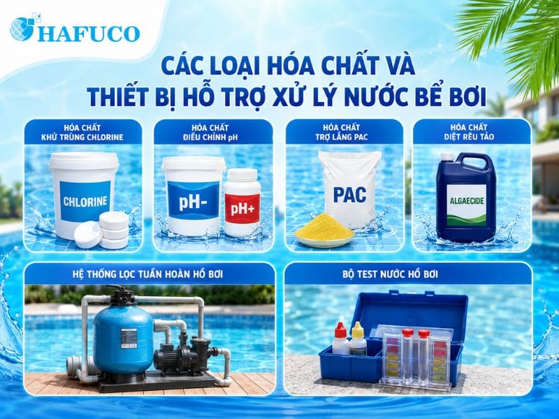 xử lý nước bể bơi