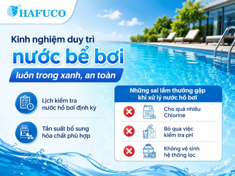 xử lý nước bể bơi