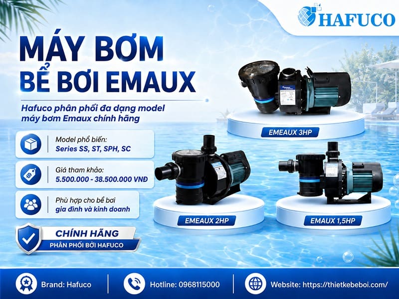 Máy bơm bể bơi Emaux