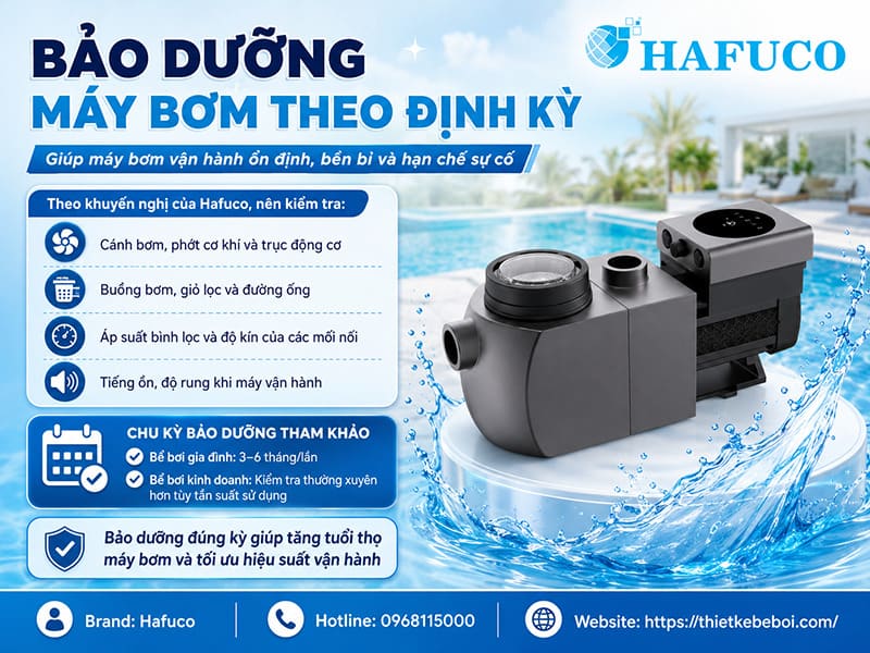 Bảo dưỡng máy bơm theo định kỳ