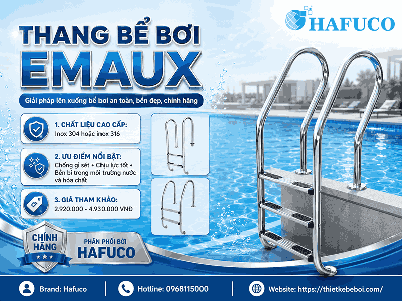 Thang bể bơi Emaux