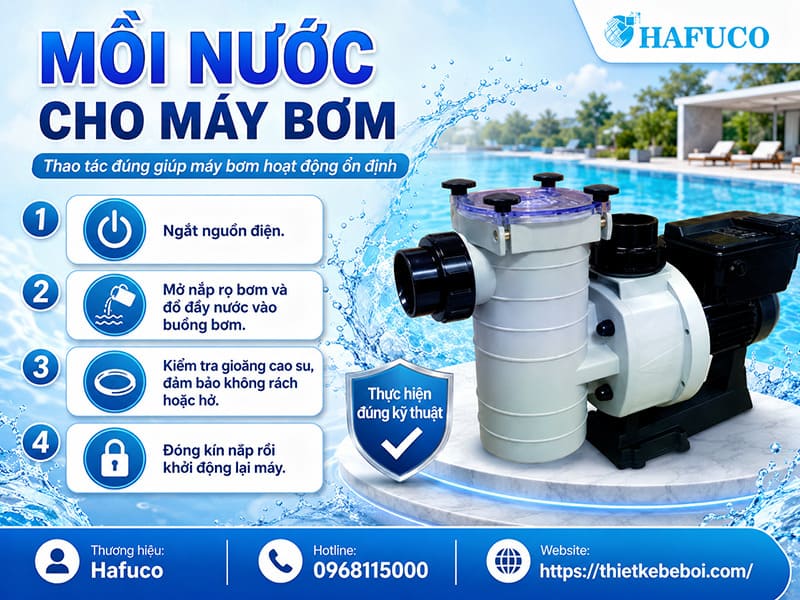 Mồi nước cho máy bơm
