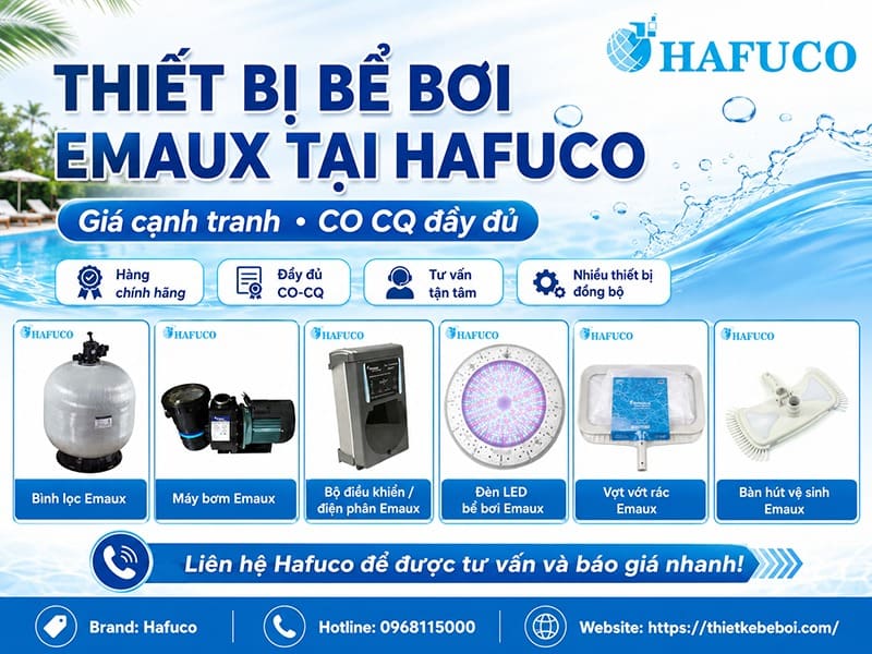 Thiết Bị Bể Bơi Emaux Tại Hafuco | Giá Cạnh Tranh, CO CQ Đầy Đủ