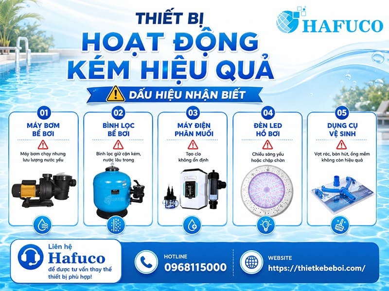 Dấu hiệu thiết bị hoạt động kém hiệu quả